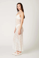 Lace Sheer Maxi Dress
