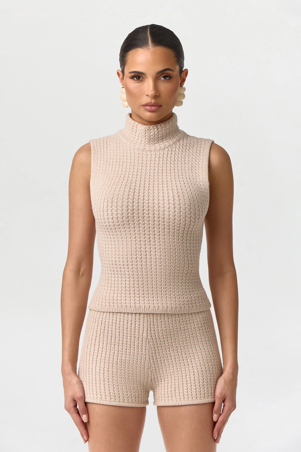 Cable Knit Sleeveless Top