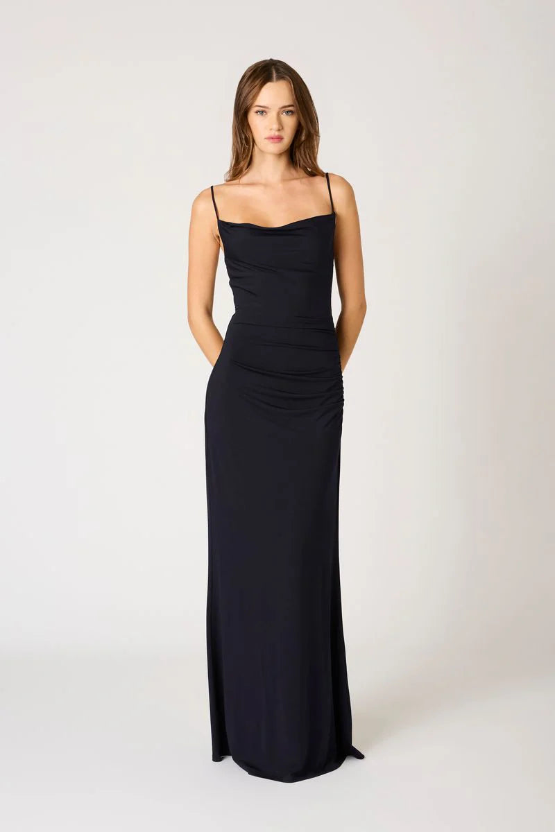 Cowl Neck Knit Gown