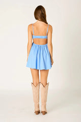 Sweetheart Ruched Babydoll Romper