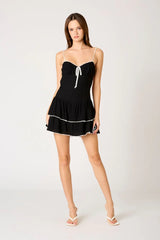 Double Layered Dropwaist Mini Dress