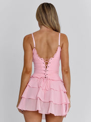 Vyorix EVANIA MINI DRESS PINK