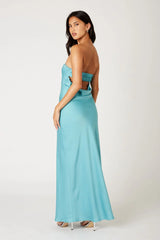 Strapless Cowl Gown