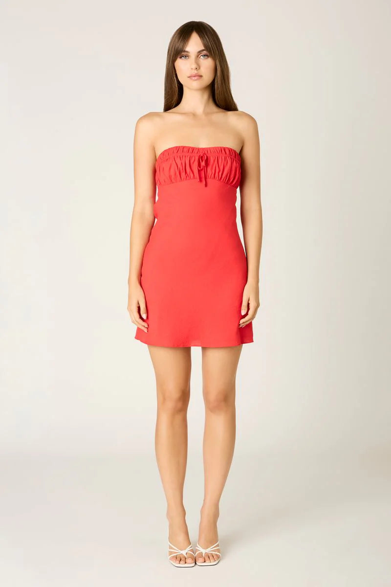 Ruched Bust Mini Dress