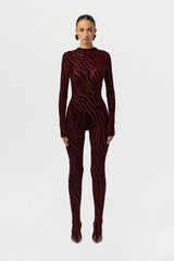Burnout Closed Toe Jumpsuit Petite