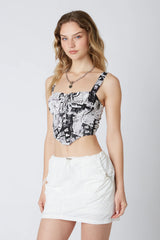 Newspaper Corset Top