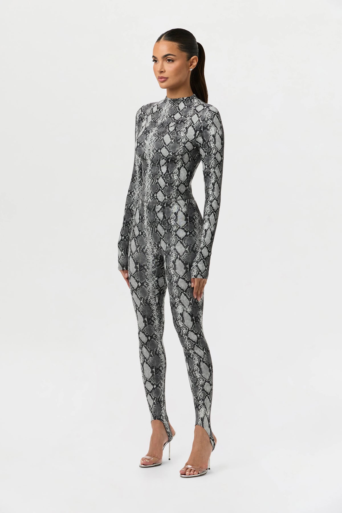 Naked Print Stirrup Legging Petite