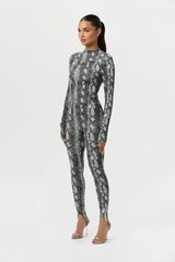 Naked Print Stirrup Legging Petite