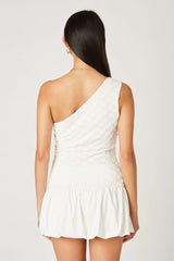 Lace One Shoulder Top