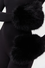 Faux Fur Mitten