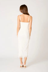 Corset Mesh Midi Dress