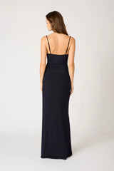 Cowl Neck Knit Gown