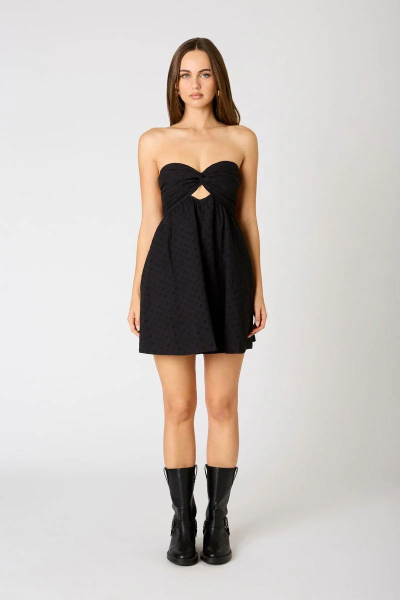 Strapless Babydoll Mini Dress