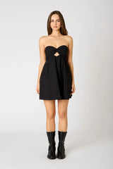 Strapless Babydoll Mini Dress