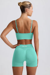 Define Luxe Mini Shorts in Mint