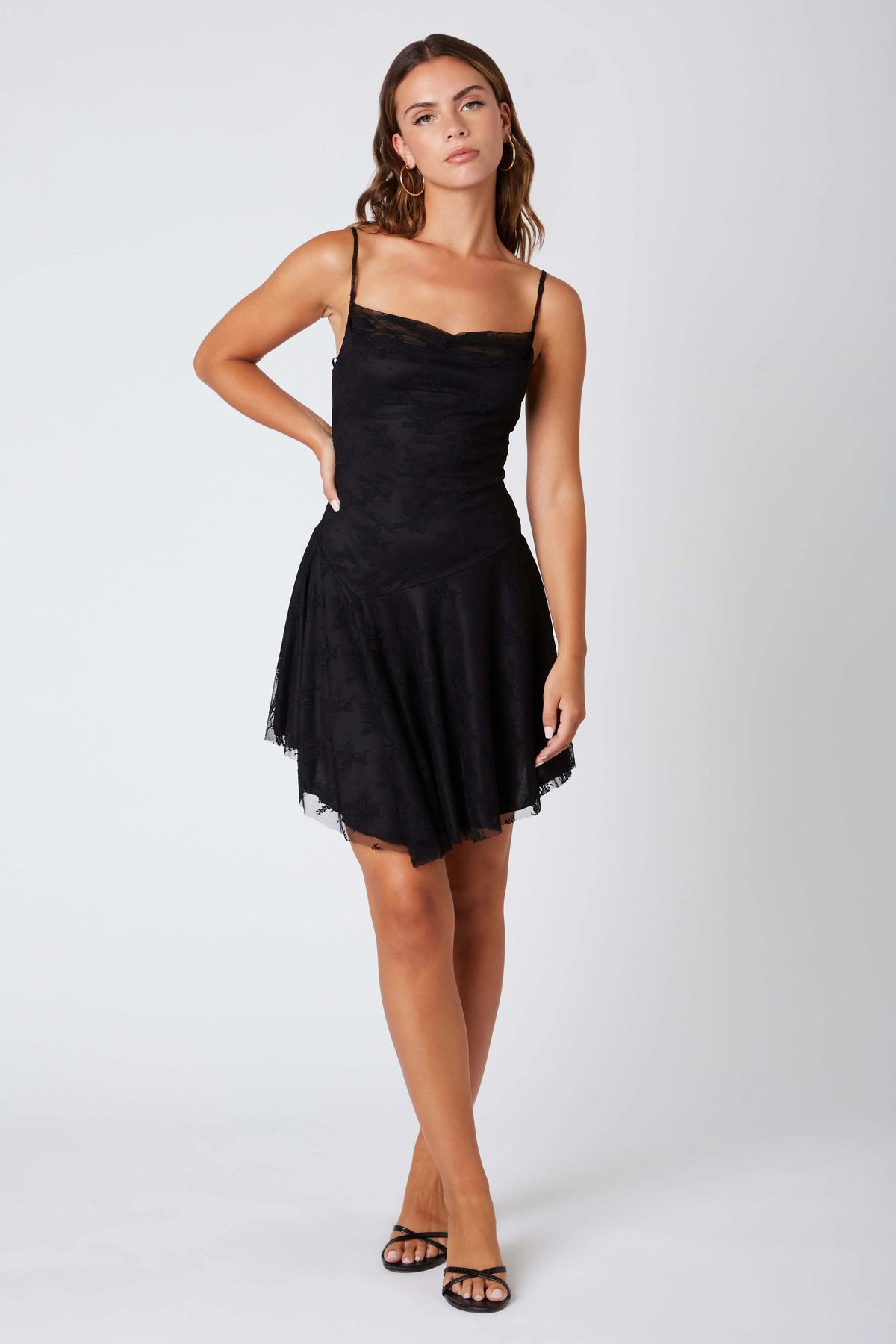 Lace Asymmetrical Dress