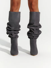Suede Thigh High Boot