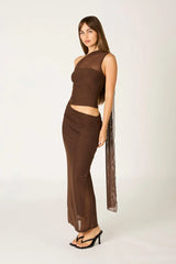 Mesh Maxi Dress