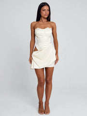 Vyorix MALOLO MINI DRESS IVORY