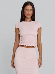 Vyorix JUNIE TOP BABY PINK