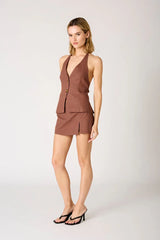 Linen Mini Skort