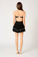 Double Layered Dropwaist Mini Dress
