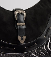 Buckle Babe Fringe Shoulder Bag
