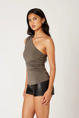 One Shoulder Knit Top