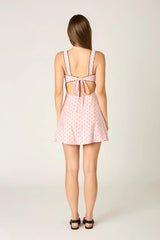 Dotted A-line Mini Dress