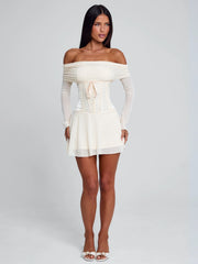 Vyorix ORLA MINI DRESS BEIGE
