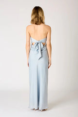 Strapless Cowl Gown