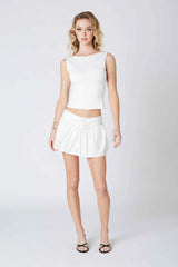 Mini Linen Skirt