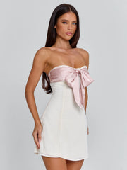 Vyorix LOVETA MINI DRESS IVORY