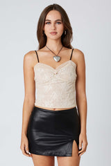 Rosette Lace Top
