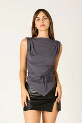 Stretch Jersey Open Back Top