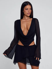 Vyorix FEENA MINI DRESS BLACK