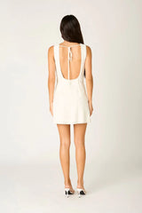 Sleeveless Lace Mini Dress