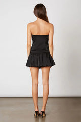 Satin Bubble Mini Skirt