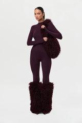 Faux Fur Plush Leg Warmers