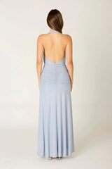 Jersey Halter Maxi Dress