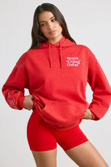 Oversized Hoodie in Red