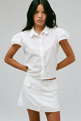 THE GRACIE SKIRT IN WHITE