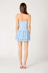 Tiered Lace Mini Dress