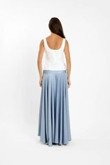 Pre-order: Basque Full Skirt | Ice Blue