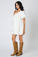 Cold Shoulder Trapeze Dress