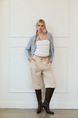 Mid-Rise Trouser Short