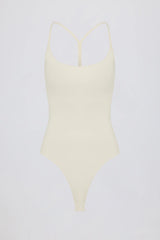 Cut-Out Bodysuit in Cream